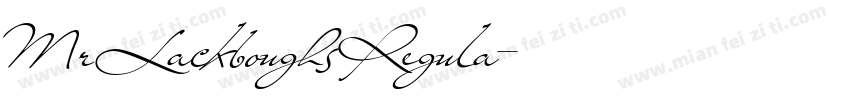 Mr Lackboughs Regula字体转换